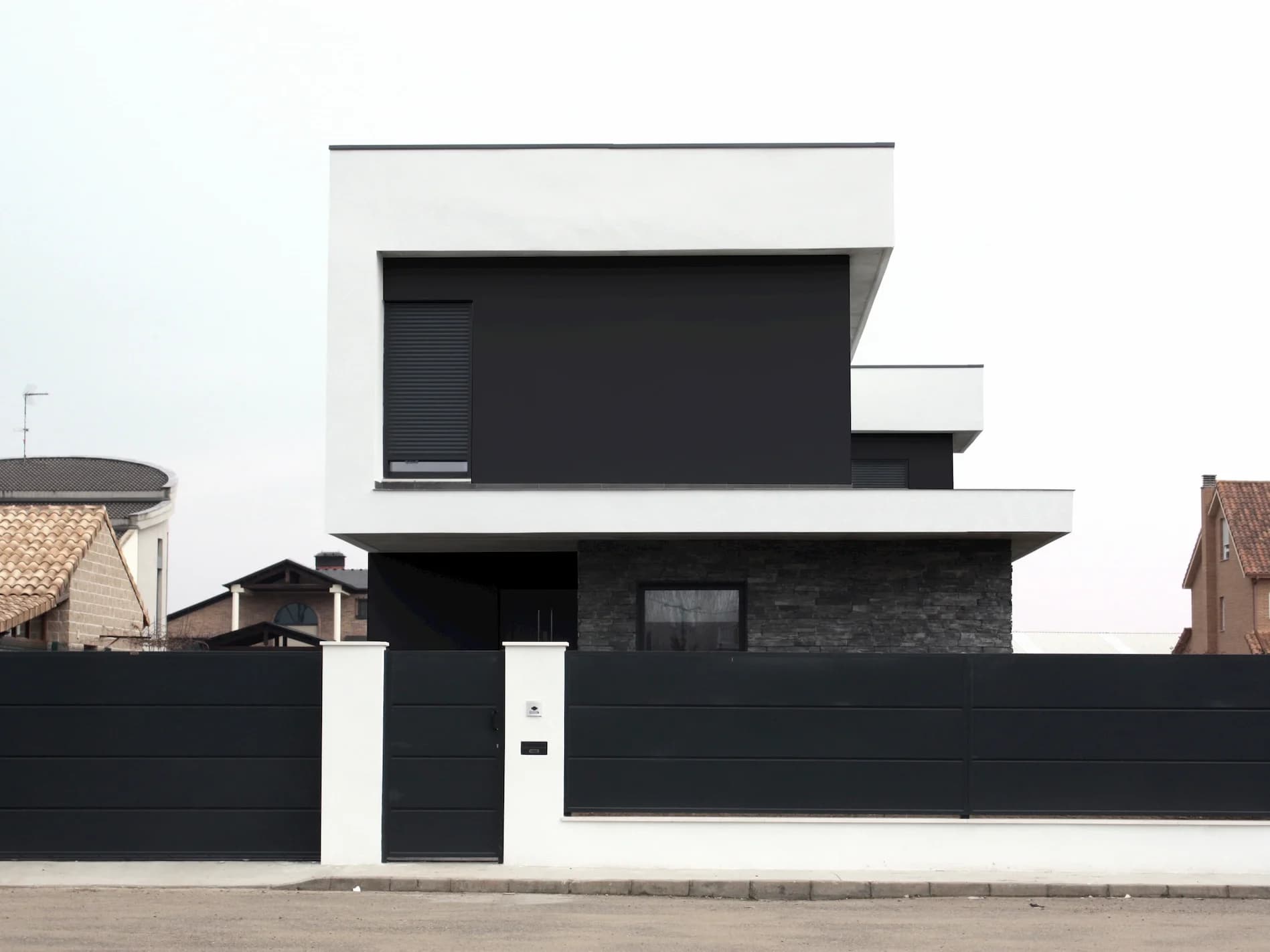 Construcción nueva vivienda exterior - Proyecto residencial en Asturias